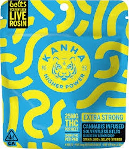 KANHA - KANHA | BLUEBERRY LEMON DROP BELTS - 4PK | EDIBLE | 100MG