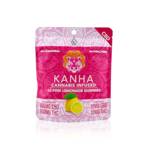 KANHA - KANHA - Edible - Pink Lemonade - 1:1 - Gummies - 100MG