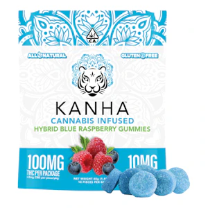 Kanha | Blue Raspberry | Gummies | 100mg