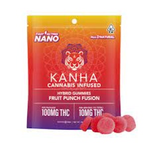 KANHA - Kanha NANO - 100mg Nano Gummies - Fruit Punch Fusion