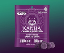 Kanha - Galactic Grape - 100mg Nano Gummies - 10pk