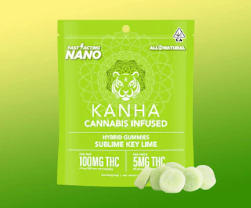 KANHA - Kanha - Sublime Key Lime - 100mg Nano Gummies - 20pk