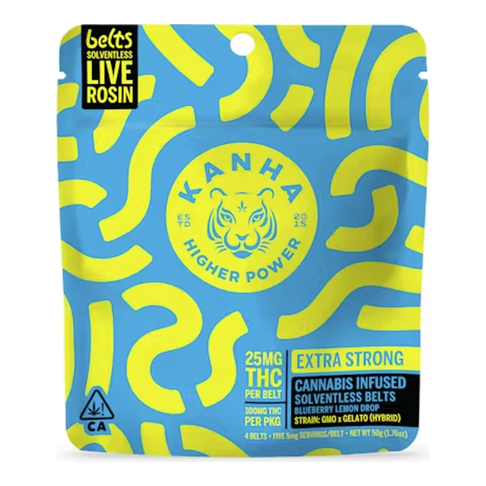 KANHA - Kanha | Nano Blueberry Lemon Drop | Solventless Live Rosin Belts | 4pk | 100mg Main Image