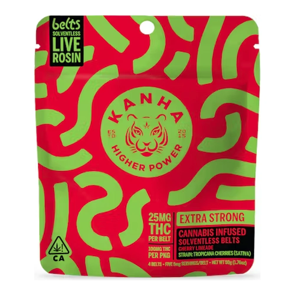 KANHA - Kanha | Nano Cherry Limeade | Solventless Live Rosin Belts | 4pk | 100mg Main Image