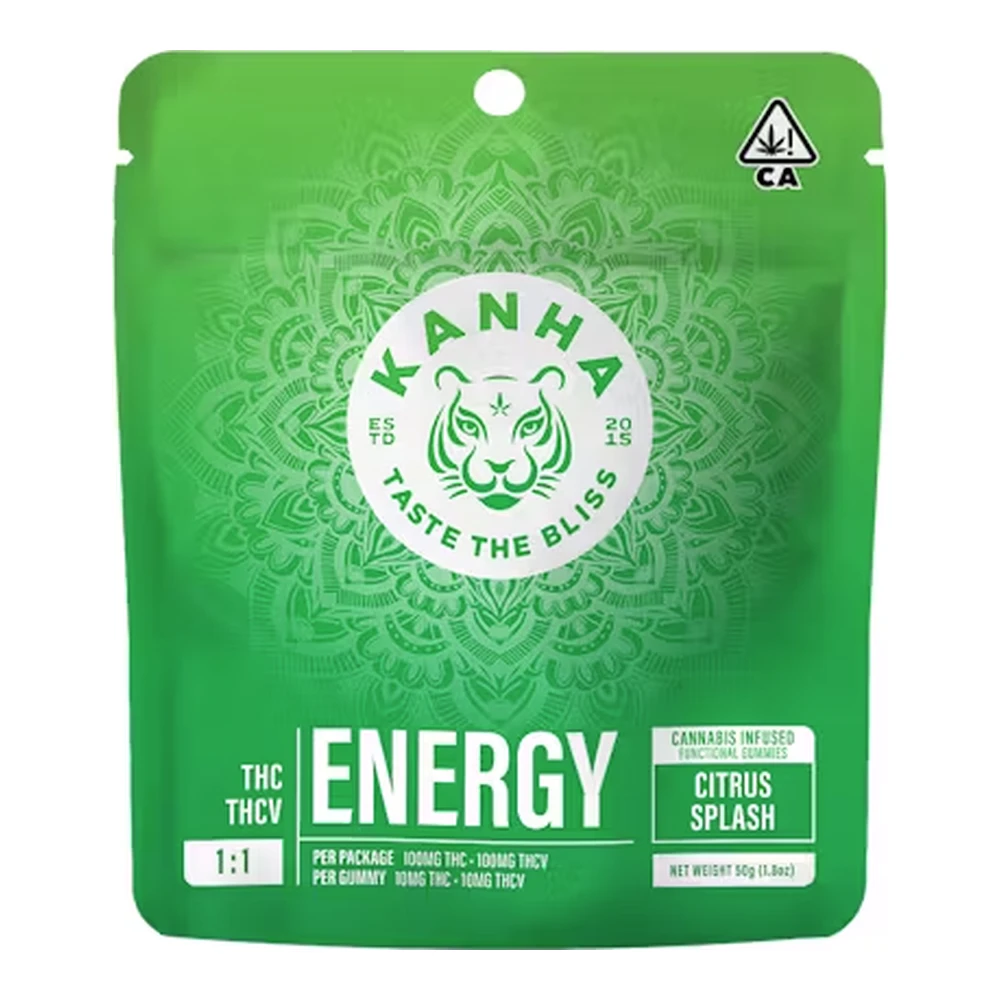 KANHA - Kanha | Nano Citrus Splash 1:1 | THCV Energy Gummies | 100mg Main Image