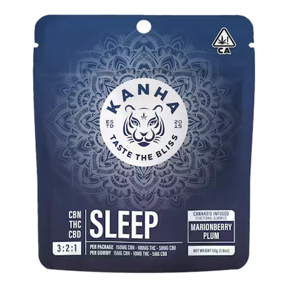 KANHA - Kanha | Nano Marionberry Plum 3:2:1 | CBN Sleep Gummies | 100mg Main Image