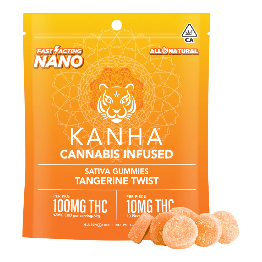 KANHA - Kanha | Nano Tangerine Twist | Gummies | 100mg Main Image