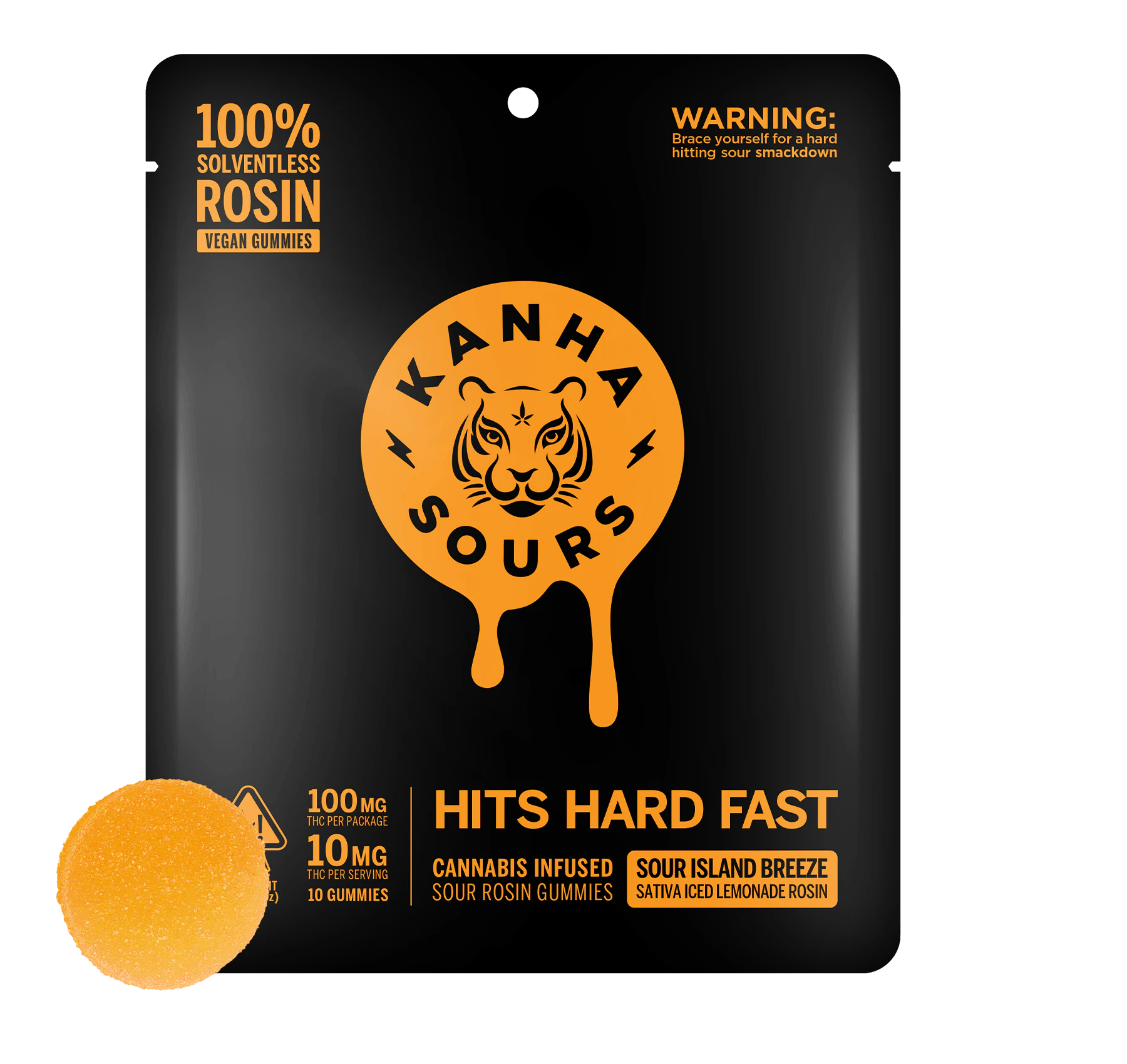 KANHA - KANHA - NANO SOUR ISLAND BREEZE SATIVA ROSIN 100MG GUMMIES Main Image