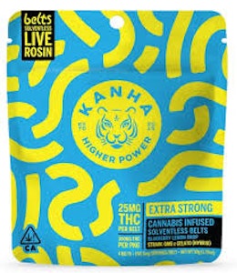 KANHA - Kanha - 100mg Solventless Live Rosin Belts - Blueberry Lemondrop