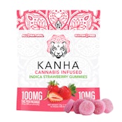 KANHA - Strawberry Indica Gummies 100mg 