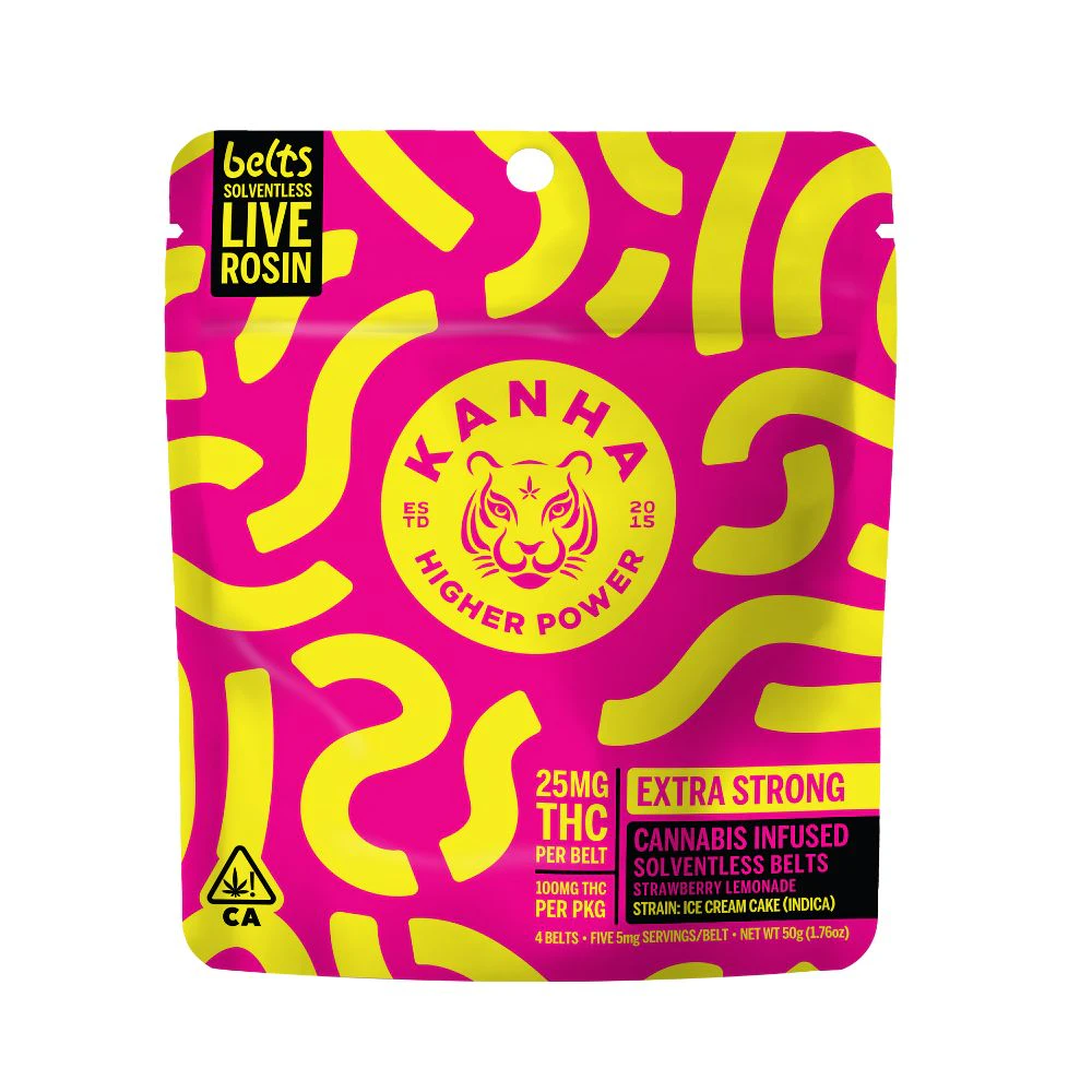 KANHA - KANHA - Belts - Solventless Rosin Indica Strawberry Lemonade 100mg Main Image