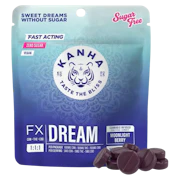 Kanha NANO - 1:1:1 CBN:THC:CBD Sugar Free Gummies - Dream Moonlight Berry