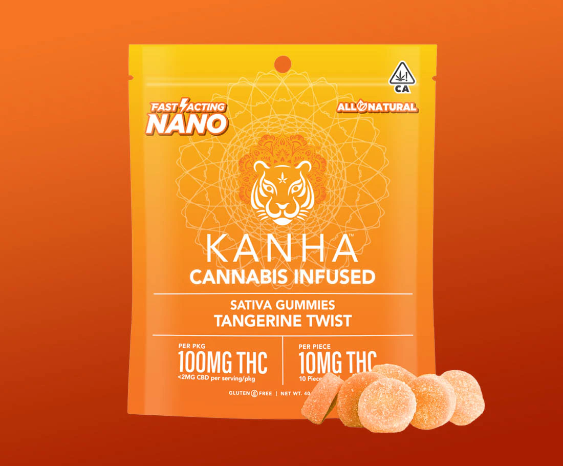 KANHA - Kanha - Tangerine Twist - 100mg Nano Gummies - 10pk Main Image