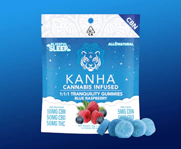 KANHA - Kanha - Tranquility Sleep - 50mg CBN/50mg CBD/50mg THC Gummies - 10pk