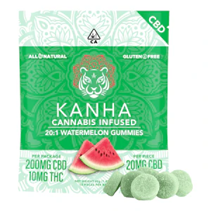 Kanha | Watermelon 20:1 | CBD : THC Gummies | 10mg