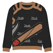 Brown Knitted: Crew Neck Sweater (L)