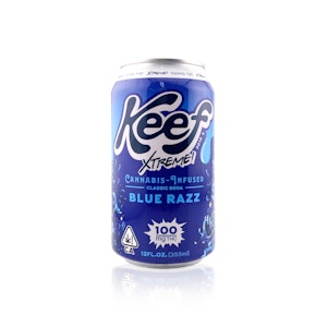 KEEF COLA - KEEF COLA - Drink - Blue Razz - Xtreme Classic - Single Can - 12oz - 100MG