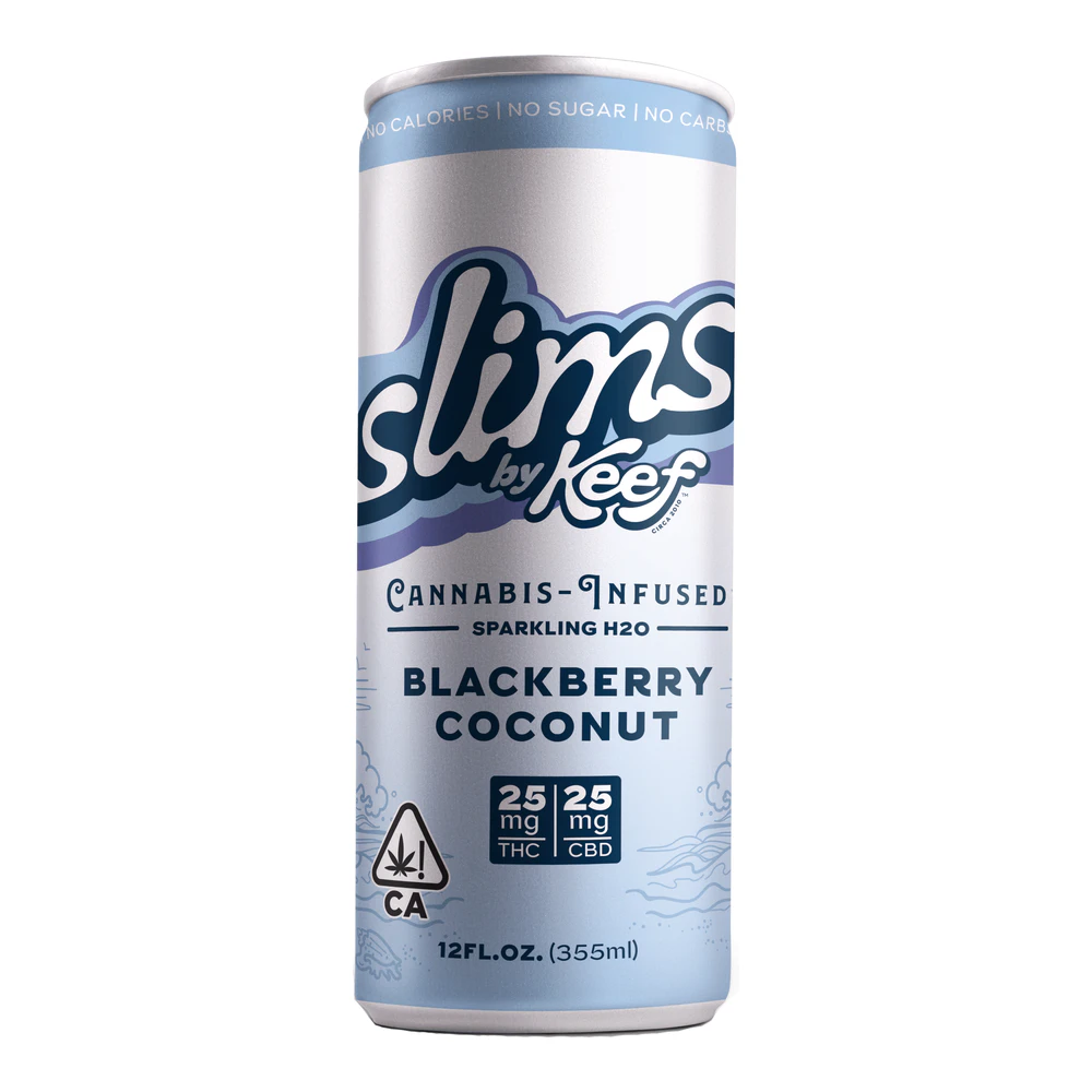 Keef Cola - Keef Cola | Slims | Blackberry Coconut | Sparkling Water | 25:25 THC:CBD | 25mg Main Image