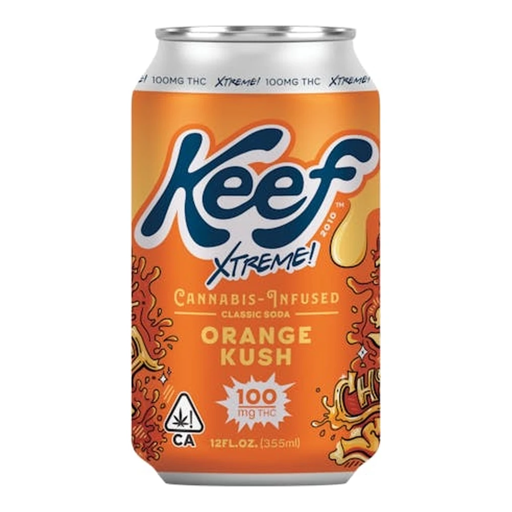 Keef Cola - Keef Cola | Xtreme | Orange Kush | Cannabis Infused Classic Soda | 100mg Main Image