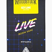 Woodstock Key Lime Sativa Live Rosin Vape Cartridge 1G