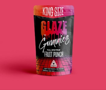 GLAZE - Glaze | Fruit Punch | 10mg Gummy |  20-Pack | 200mg Total | [H]