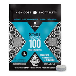 KIKOKO | Indica | XTabs 50mg 2pk | 100mg