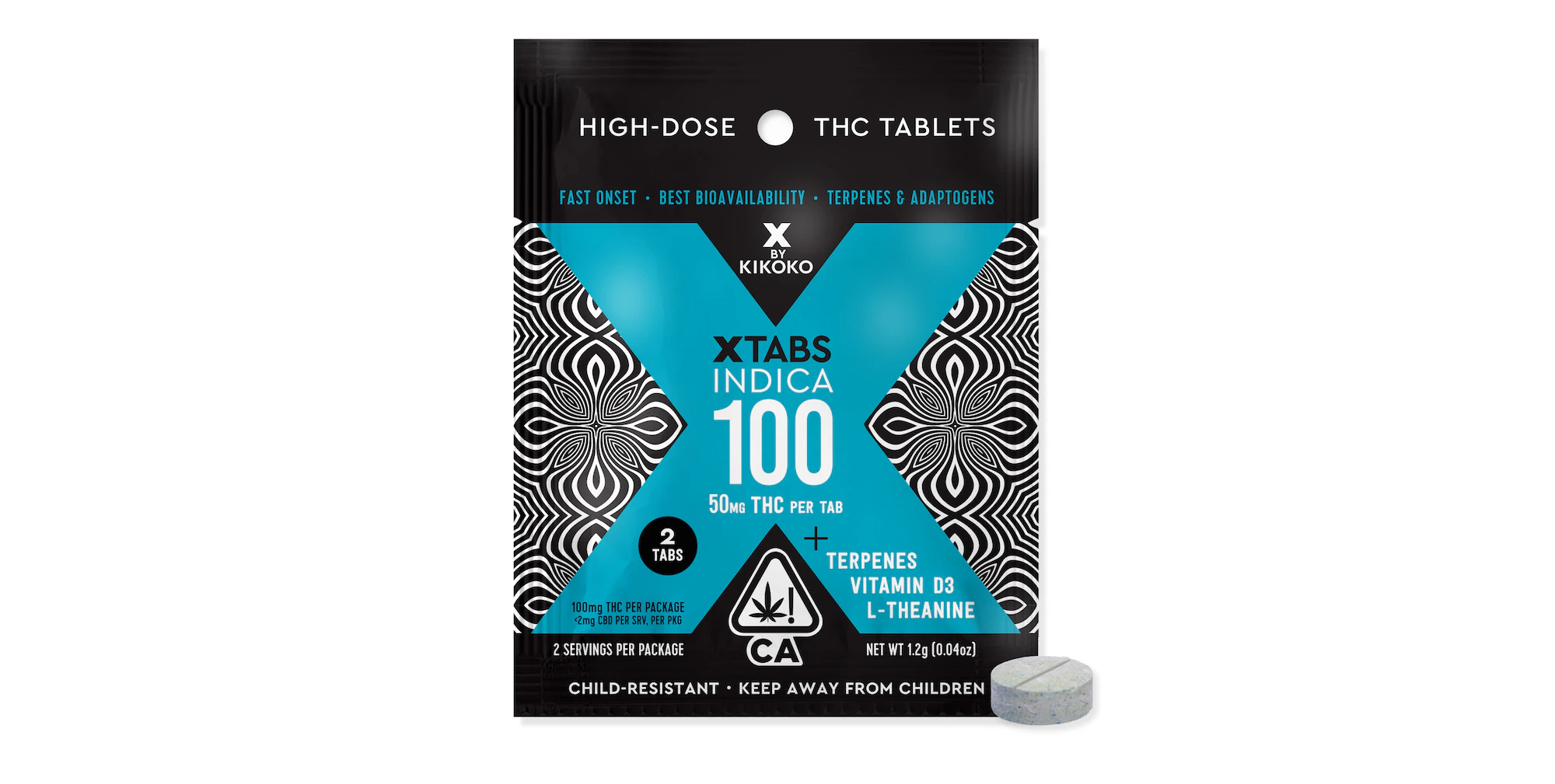 Kikoko - Kikoko | X Tabs | Indica | 2pk | 100mg Main Image