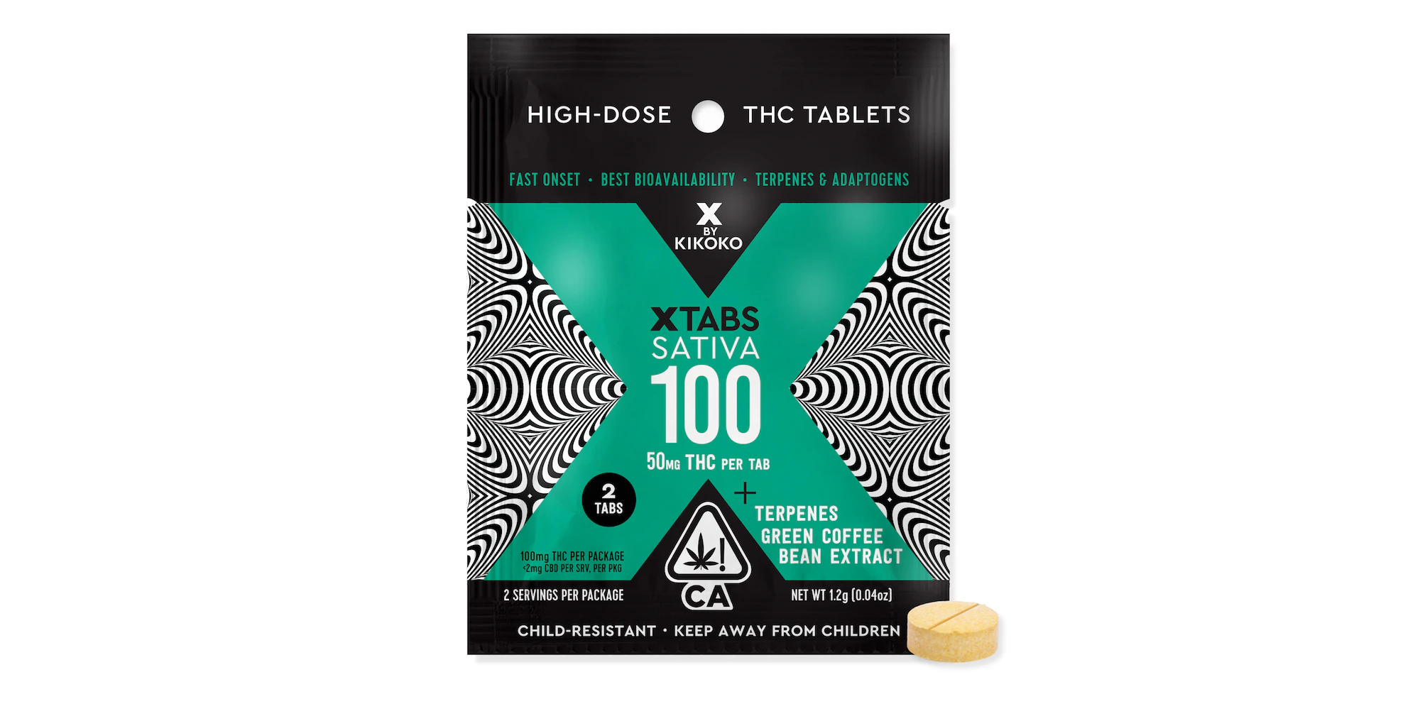 Kikoko - Kikoko | X Tabs | Sativa | 2pk | 100mg Main Image