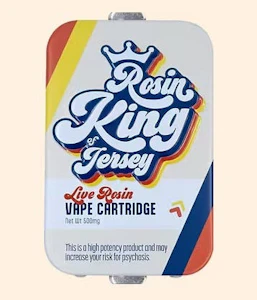Rosin King of Jersey - Live Rosin Vape 0.5g Strawberry Drip 