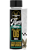 [CLAYBOURNE] Frosted Flyers Preroll 2 Pack - 1g - King Louis OG (I)