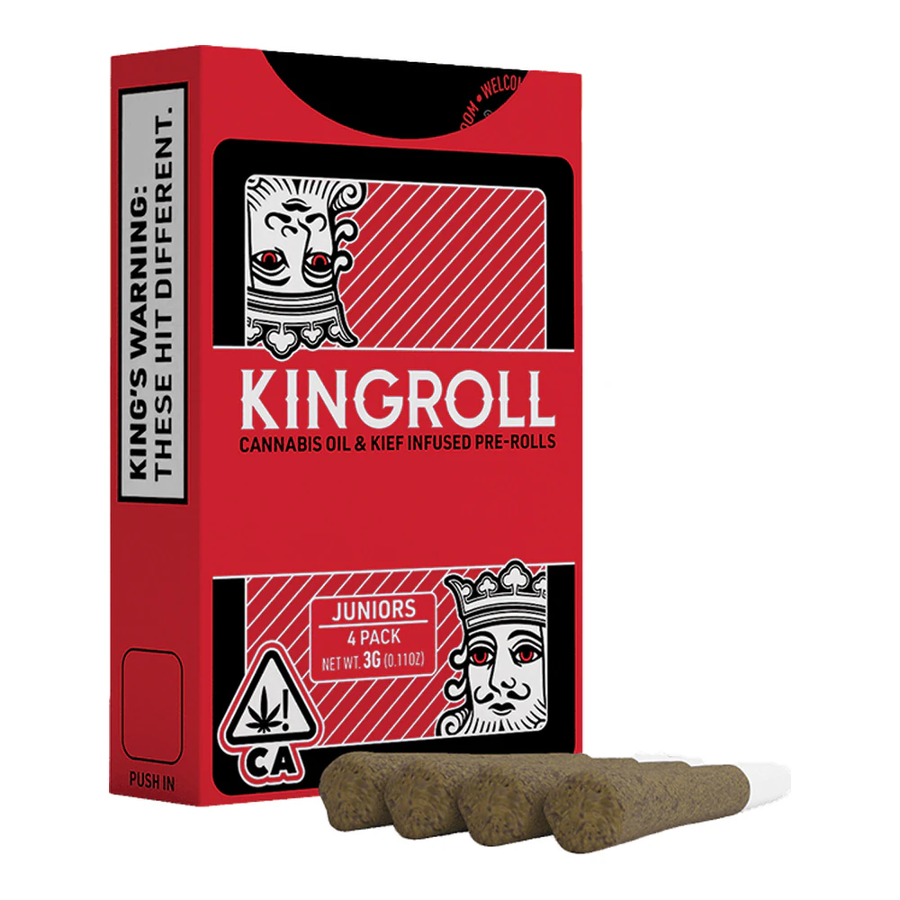 Kingroll - King Roll JR | Tangelo Sunrise x Kreamsicle | Oil & Kief Infused Pre-Roll 4pk | 3g Main Image