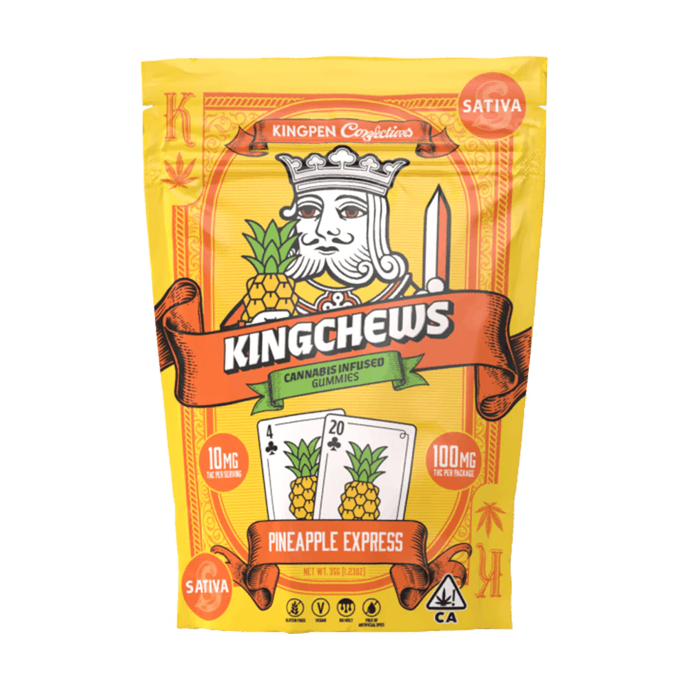 King Pen - King Chews - 100mg Gummies (Pineapple Express-Sativa) Main Image