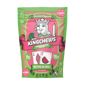 King Pen - King Chews - 100mg Gummies (Watermelon Sorbet-Hybrid)