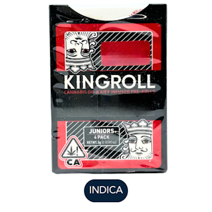 KING ROLL - Kingroll - Juniors - Variety Indica Mix # 5 - Infused Preroll Pack - 4pk - 3.0g