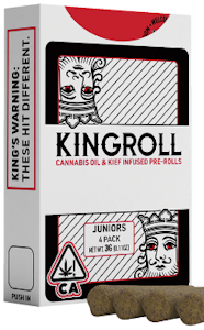 KING ROLL - [Kingroll Jr] Infused Preroll 4 Pack - 3g - GG4 x Zookies (H)