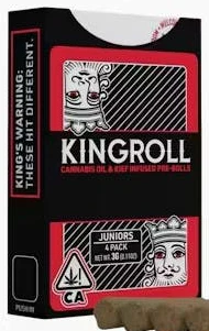 Kingroll - [Kingroll Jr] Infused Preroll 4 Pack - 3g - Blueberry x Fire OG (I) Main Image