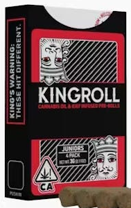 KING ROLL - [Kingroll Jr] Infused Preroll 4 Pack - 3g - Wedding Cake x Blackberry Kush (I)