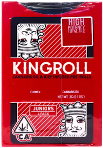 Kingroll JR - [Kingroll Jr] Infused Preroll 4 Pack - 3g - Cannalope Haze x Acapulco Gold (S)
