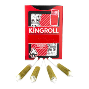 KING ROLL - King Roll - 0.75g 4pk (3g) Infused Pre-Roll Pack - Strawberry Cough w/ Lemoncello