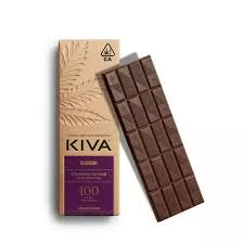 KIVA - KIVA | DARK CHOCOLATE BLACKBERRY BAR | EDIBLE | 100MG Main Image
