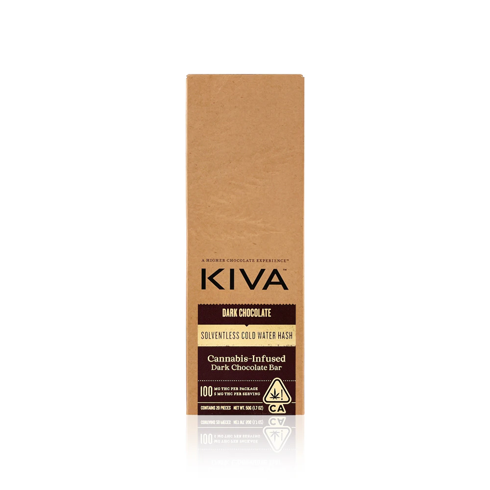 KIVA - KIVA - Edible - Dark Chocolate Bar - 100MG Main Image