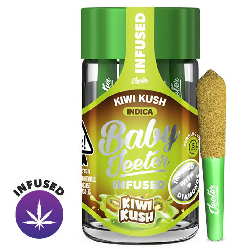 Jeeter - Kiwi Kush - Infused Preroll 5pk (2.5g) Main Image