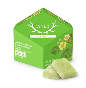 WYLD - Kiwi 2:1 THC + THCV High Dose Gummies - 200mg