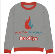 Grey Knitted: Crewneck Sweater (L)