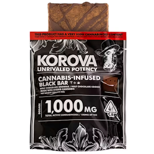 KOROVA - Korova - Hybrid - Black Bar - Half Chocolate Brownie/Half Chocolate Cookie - (1000mg)