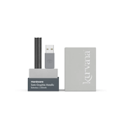 SATIN GRAPHITE BUTTONLESS BATTERY - KURVANA