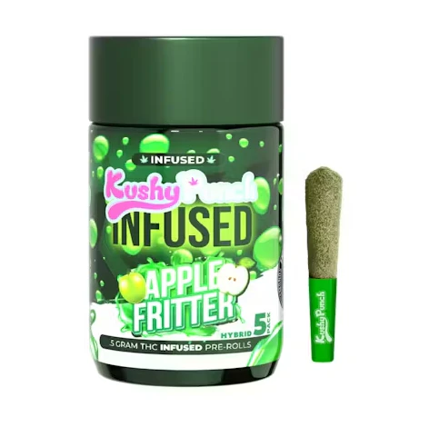 Kushy Punch - Kushy Punch Infused 5pk Prerolls 2.5g Apple Fritter Main Image