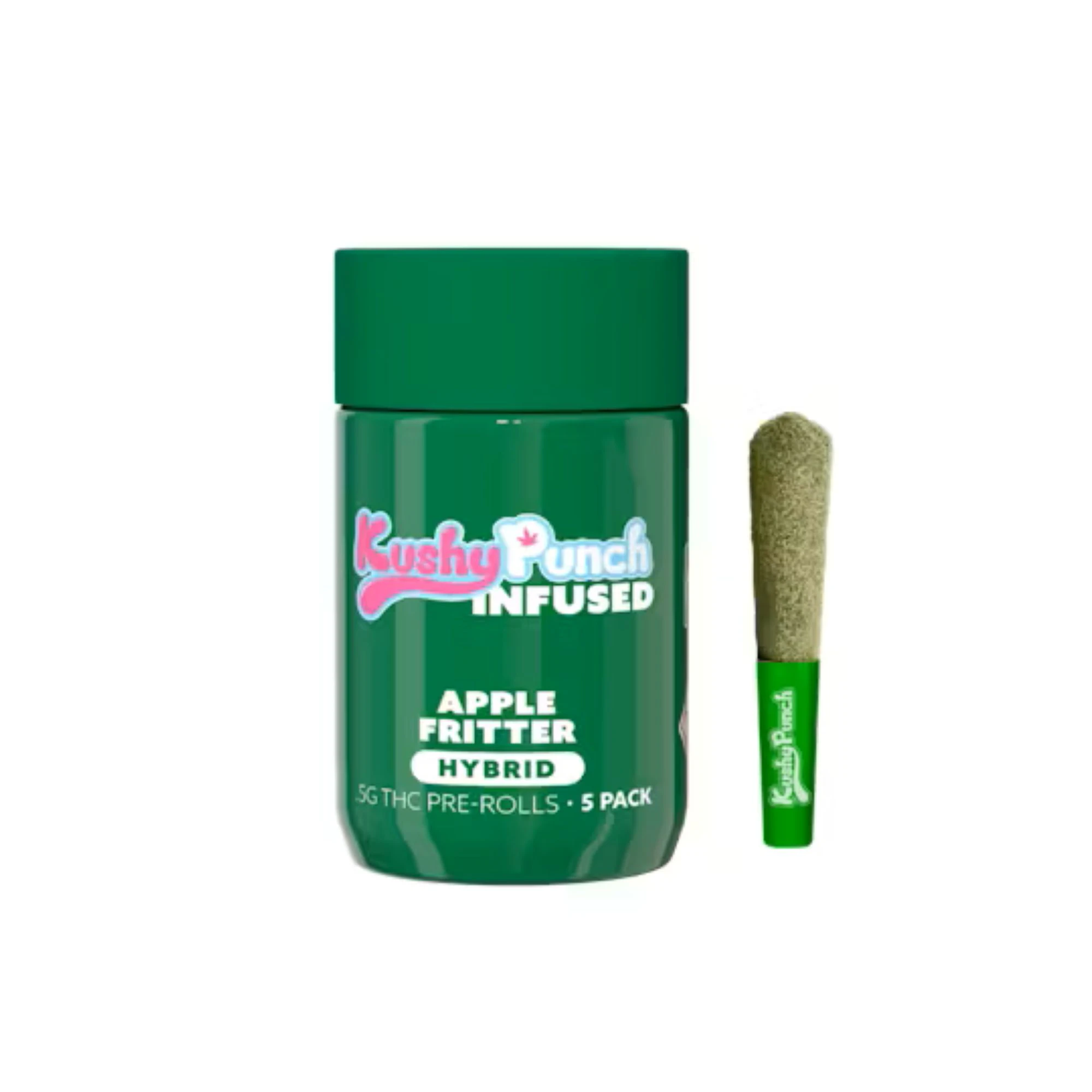 Kushy Punch - Kushy Punch Infused 5pk Prerolls 2.5g Apple Fritter  Main Image