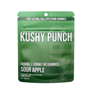 KUSHY PUNCH - Kushy Punch 10pk Gummies Sour Apple