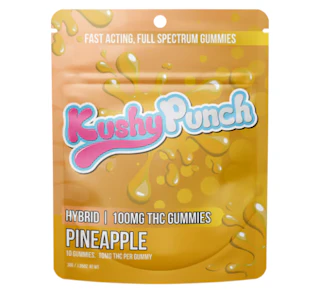 KUSHY PUNCH - Pineapple 10pk Gummies - 100mg